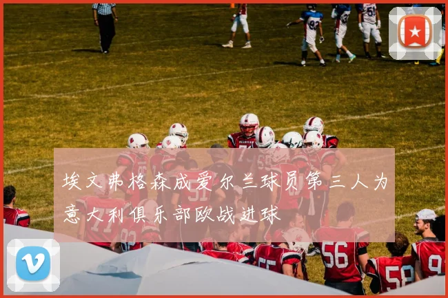 埃文弗格森成爱尔兰球员第三人为意大利俱乐部欧战进球