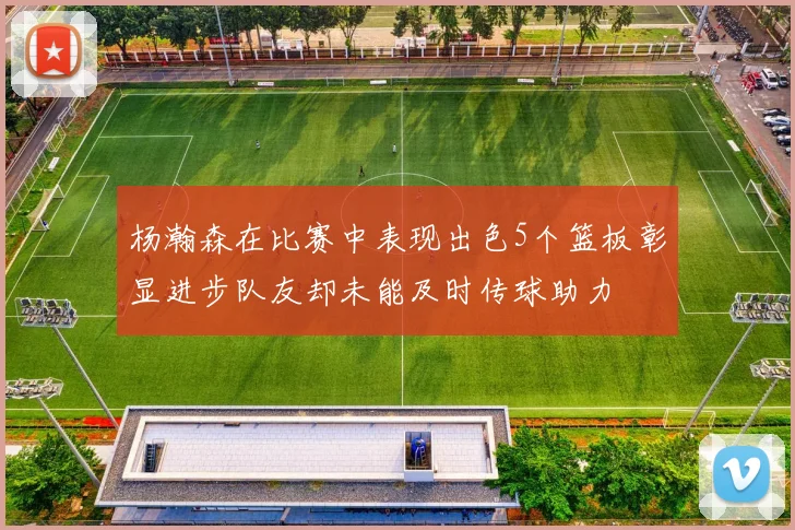 杨瀚森在比赛中表现出色5个篮板彰显进步队友却未能及时传球助力